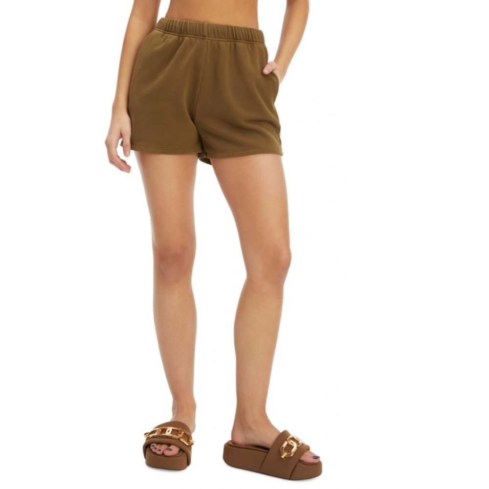 Good American Brown Sweat Shorts (Size L)